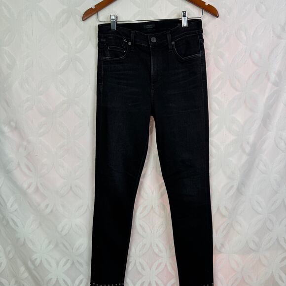 Citizens of Humanity Rocket High RIse Skinny Ankle Studded Jeans Size 25 - Picture 15 of 16